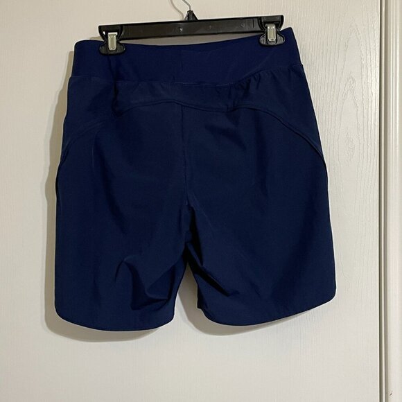 Lands End 9" Quick Dry Modest Swim Shorts with Panty Navy Blue Size 6P - Picture 2 of 3